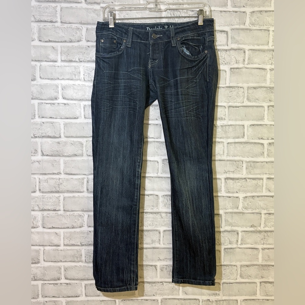 Daniela tobler black/blue slim button fly Jeans, size 27